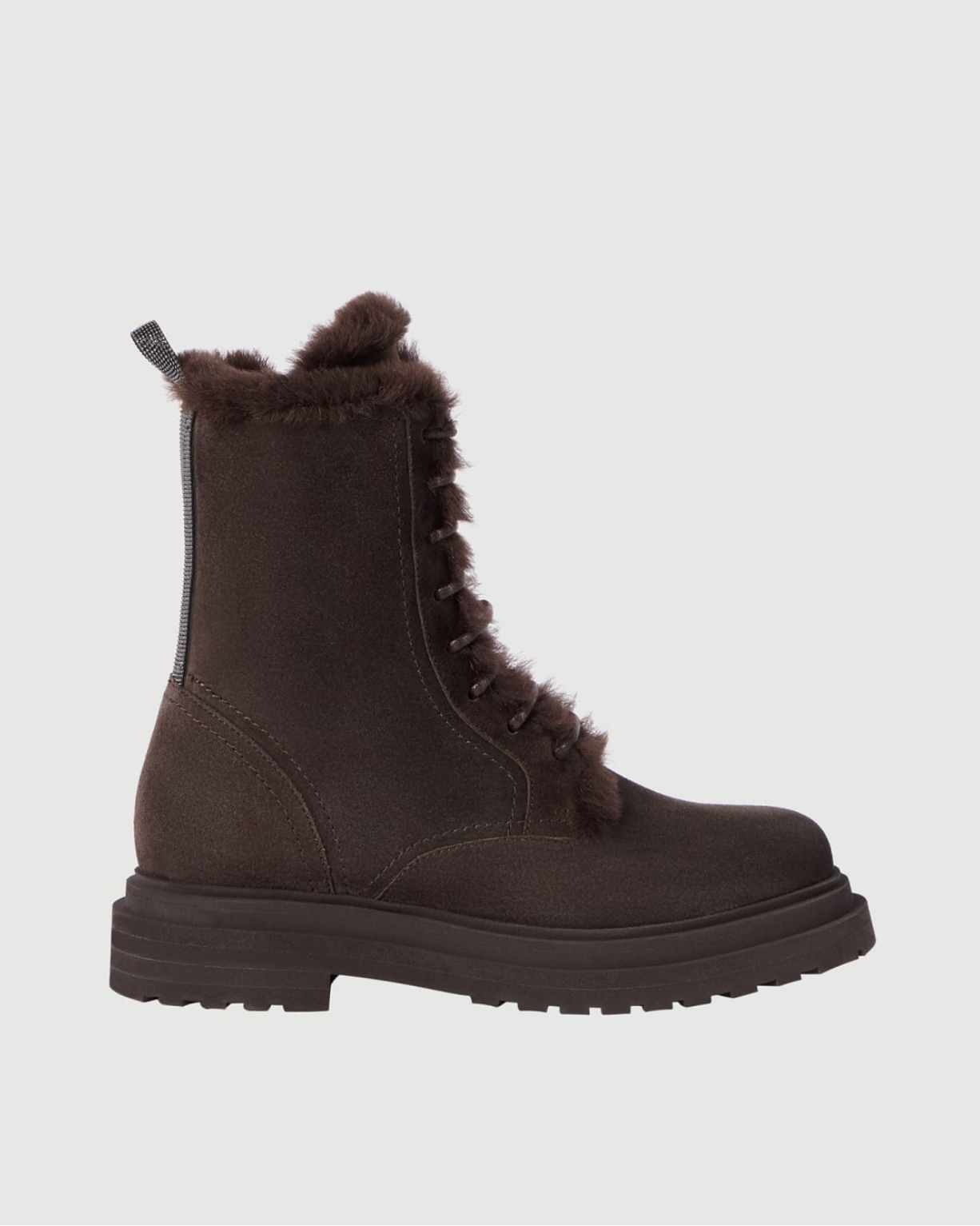Suede Boots in Pepper