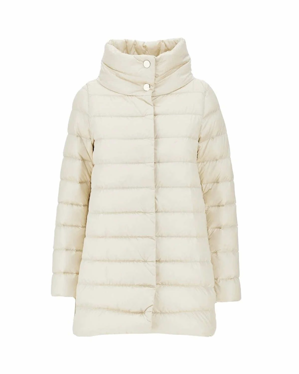 "Amelia" Jacket in White Pearl Nylon