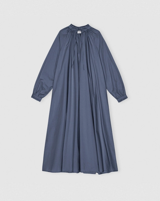 Laura Art Dress in Dusty Blue