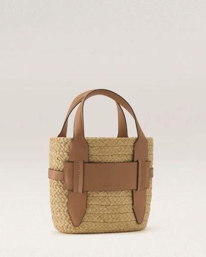 Lipari S Tote in Natural and Camel