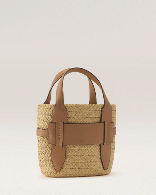 Lipari S Tote in Natural and Camel