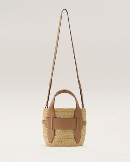 Lipari S Tote in Natural and Camel