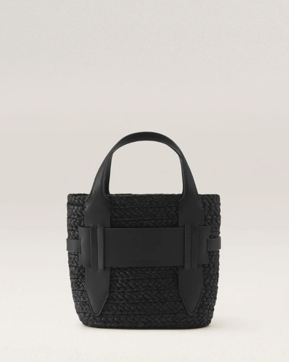 Lipari S Tote in Charcoal and Black