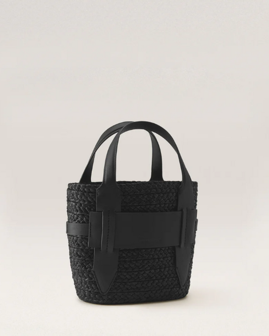 Lipari S Tote in Charcoal and Black