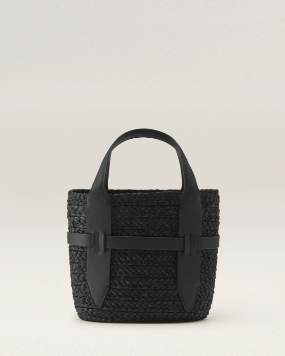 Lipari S Tote in Charcoal and Black