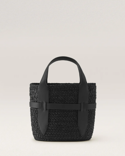 Lipari S Tote in Charcoal and Black