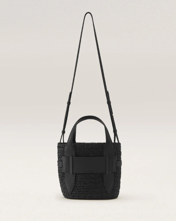 Lipari S Tote in Charcoal and Black