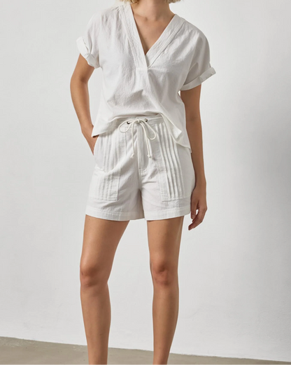 Boxy Popover Dolman in White