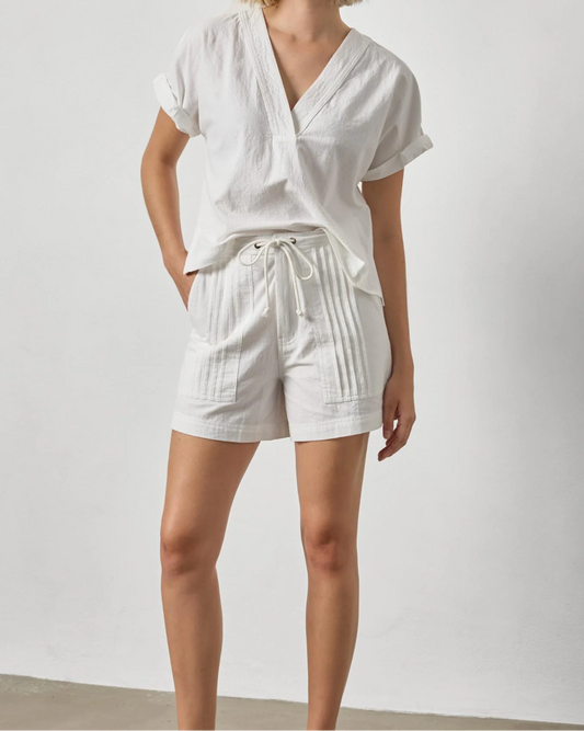 Boxy Popover Dolman in White