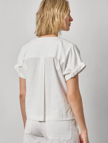Boxy Popover Dolman in White