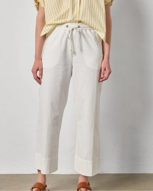 Wide Leg Summer Pant in White