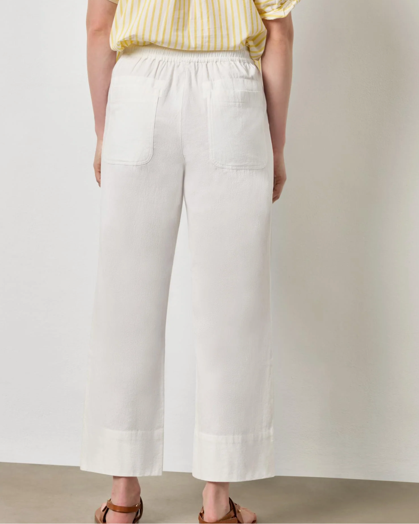 Wide Leg Summer Pant in White
