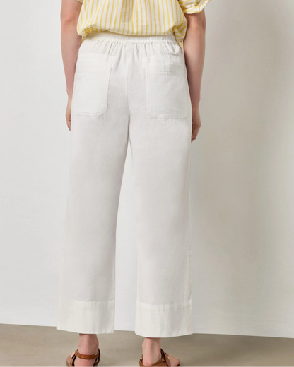 Wide Leg Summer Pant in White