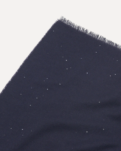 Virgin wool stole in Universe Blue