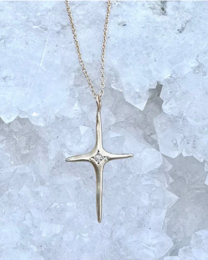 Extra-Large Hand Made Cross in Sterling Silver