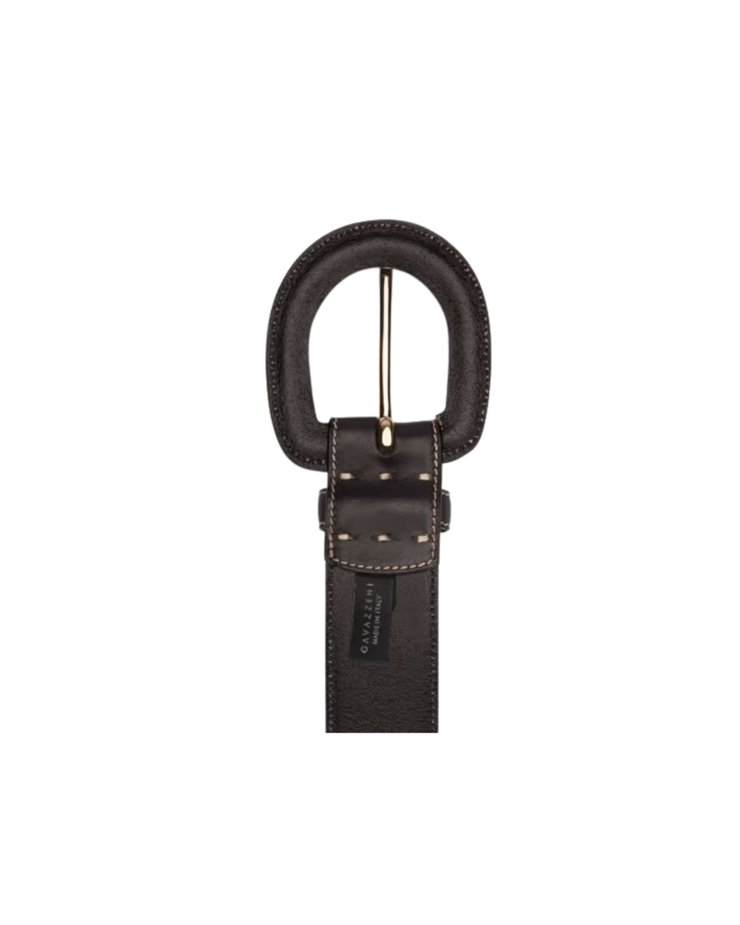 Aloe Norvegia Leather Belt in Nero
