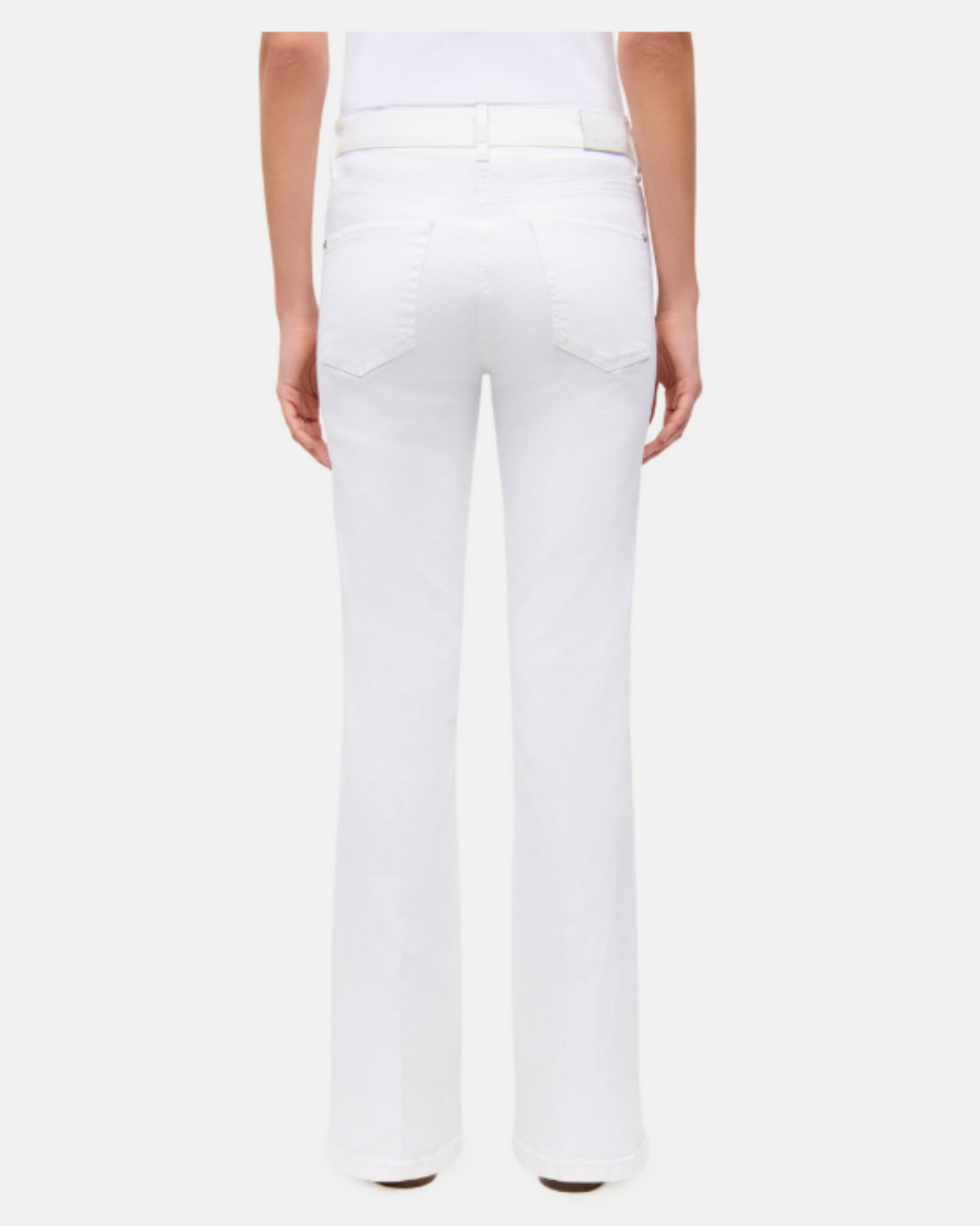 Paris Flared in Pure White Stone