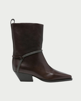 Pair of Ankle Boots with Heels in Testa Moro