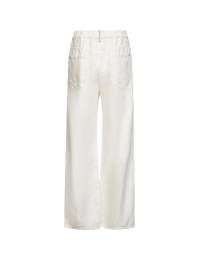 Piece Dyed Cotton Cover Contemporary Pull-on Jeans in Panama