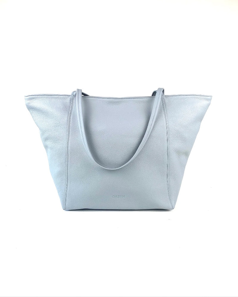 Vienna Tote in Provence Blue Pebble Grain
