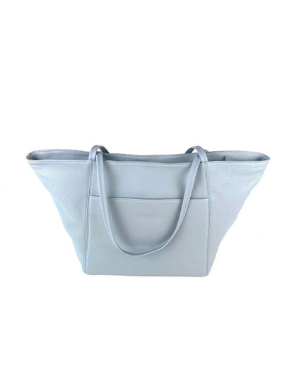 Vienna Tote in Provence Blue Pebble Grain