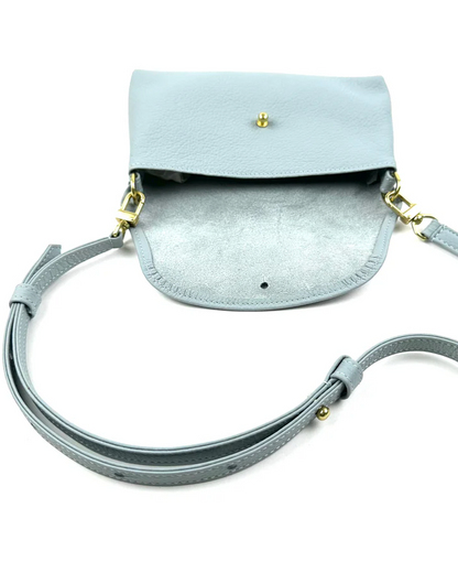 Kaanapali Crossbody in Provence Blue Pebble Grain