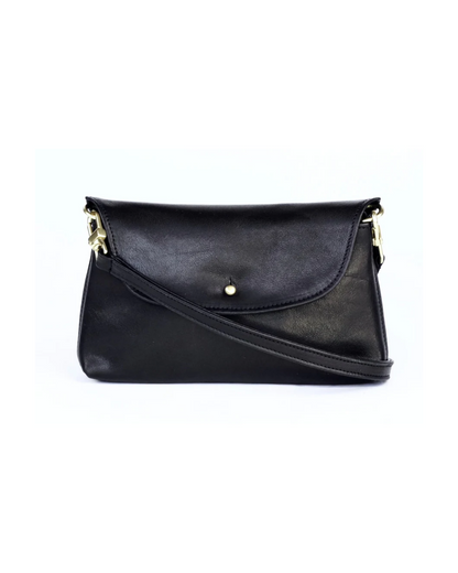 Kaanapali Crossbody in Black Aniline