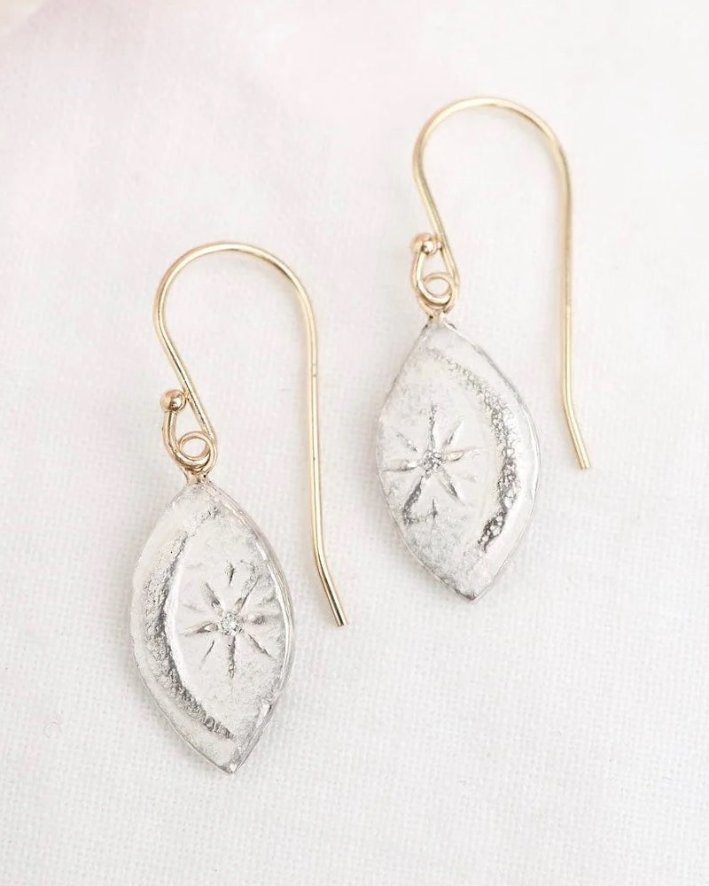 "Sweet Child of Mine" Artifact Earrings in Sterling Silver of 14K Gold French Wire
