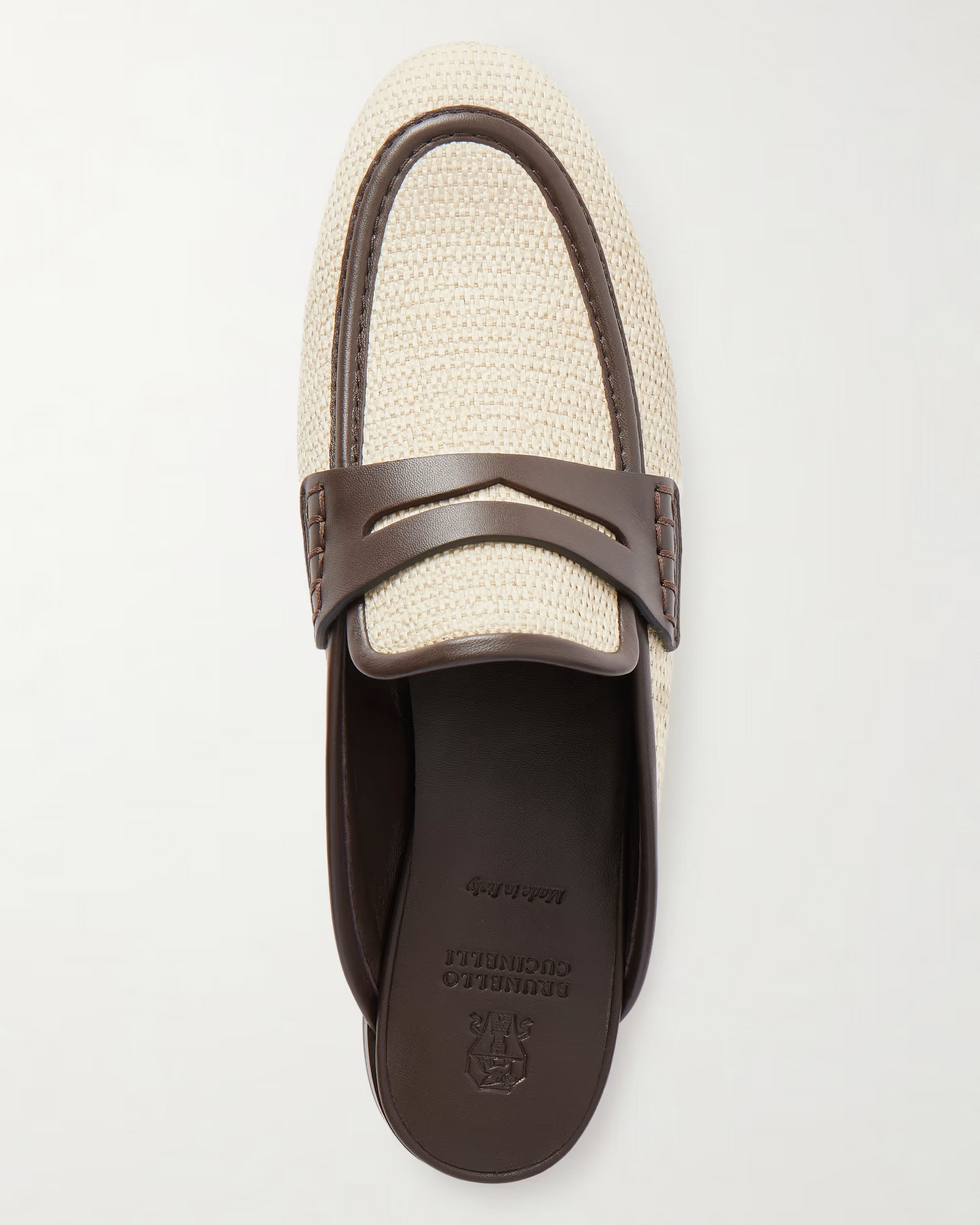 Micro Rafia Contrast Mules in Rope