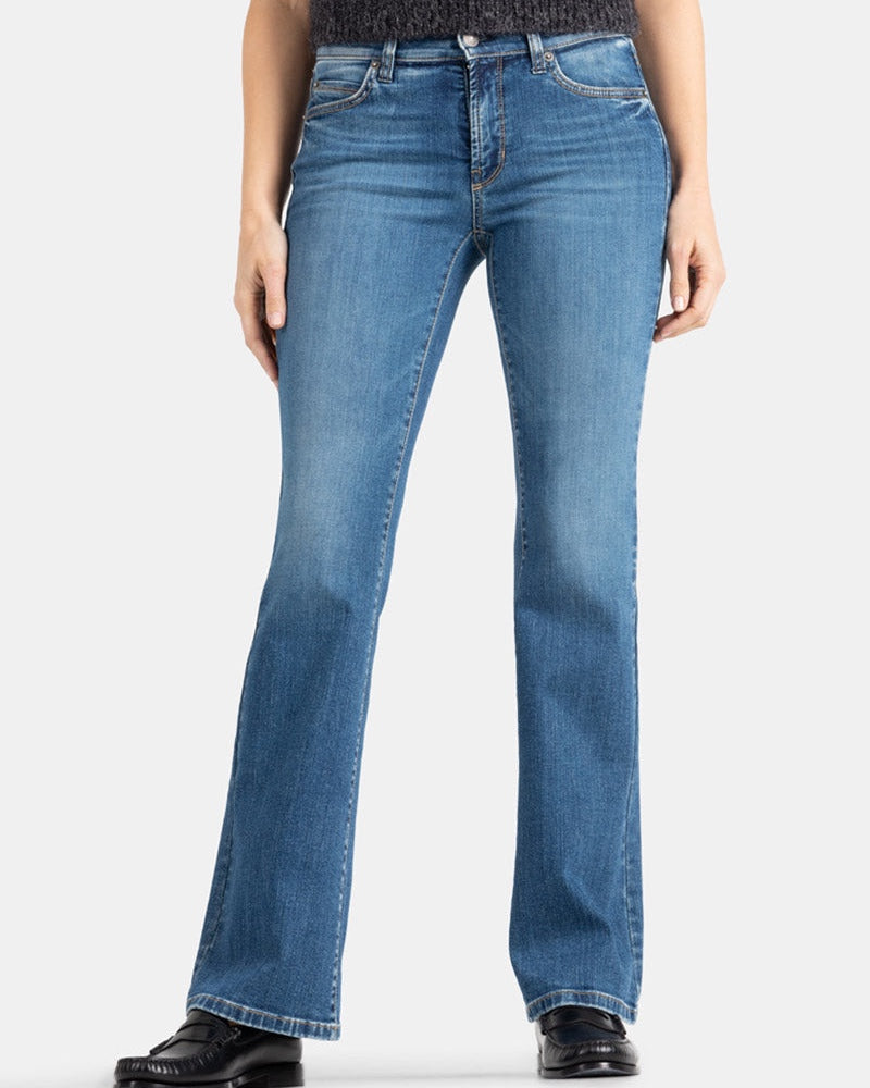 Paris Flared in Medium Blue