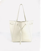 Florence Tote in Milk Pebble Grain