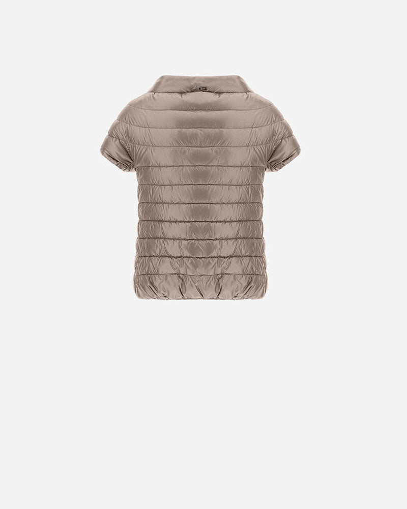 "Emilia" Cap Sleeve Jacket in Taupe