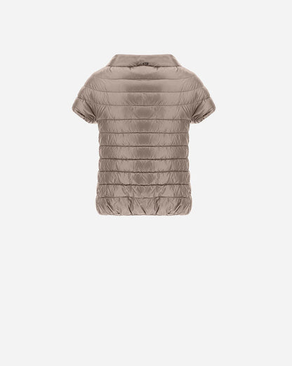"Emilia" Cap Sleeve Jacket in Taupe