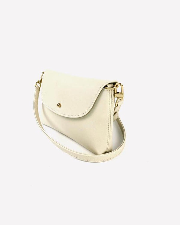 Kaanapali Crossbody in Milk Pebble Grain